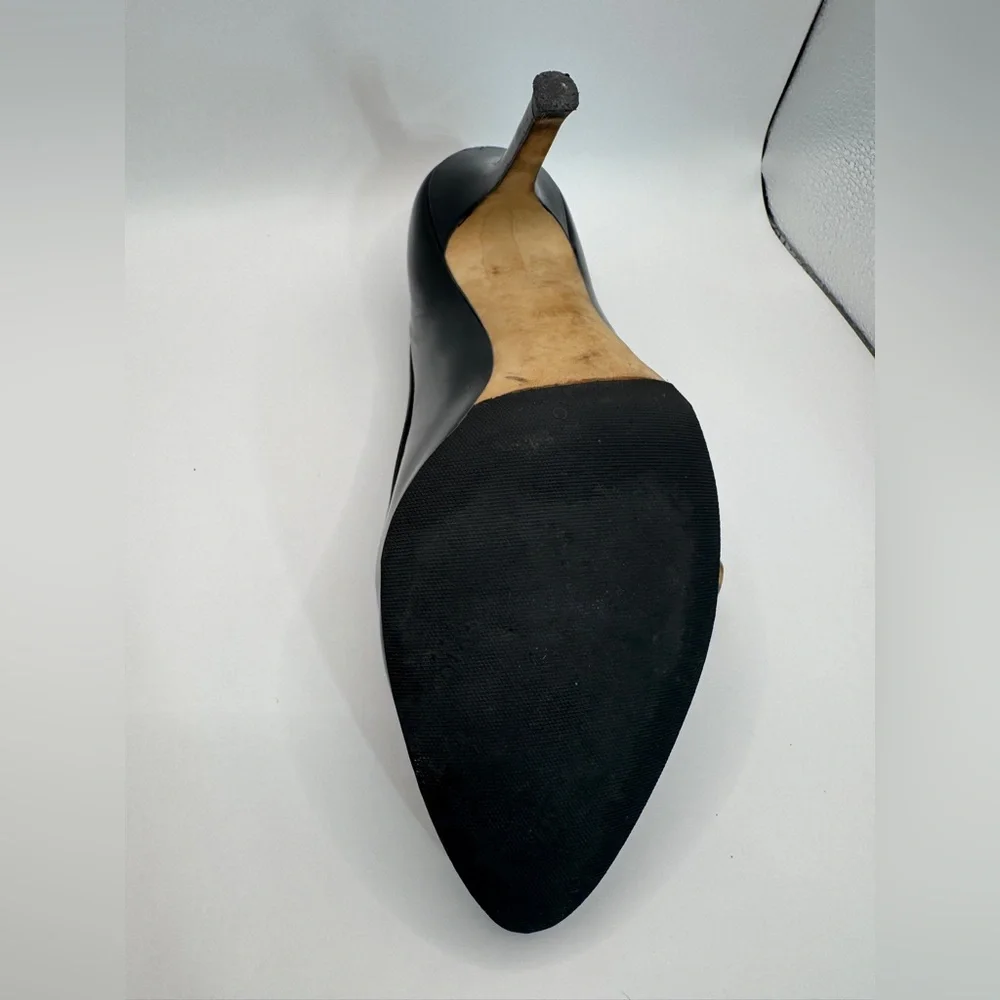 Dior Women’s Retro Escar 9cm Patent Leather Pumps, Black, SIZE: 38.5 - Picture 9 of 16